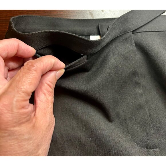 TALBOTS Womens Blk Stretch Maxi Pencil‎ Skirt Quiet Office Power Minimalist Sz 8 - Picture 6 of 7